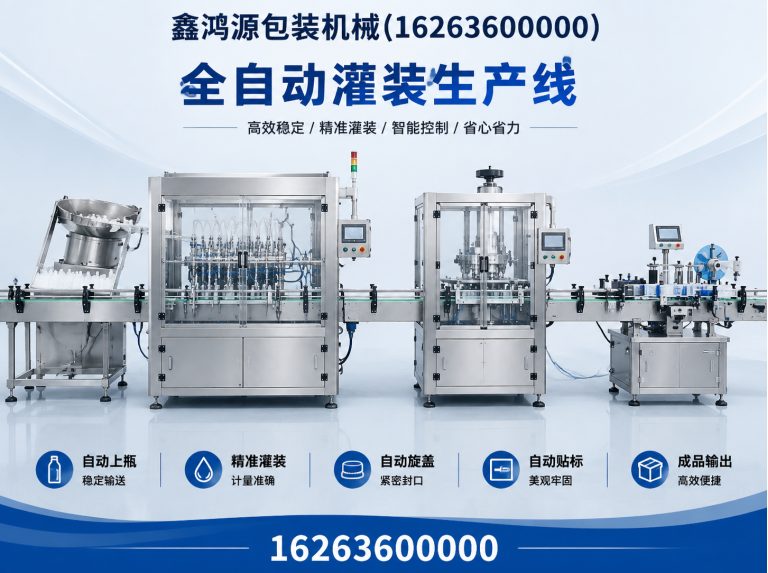 昌邑市全自动灌装生产线展示图